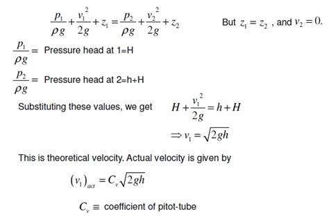 Pitot Tube Flow Meter Formula Outlet Here | ricardoalpoim.com.br