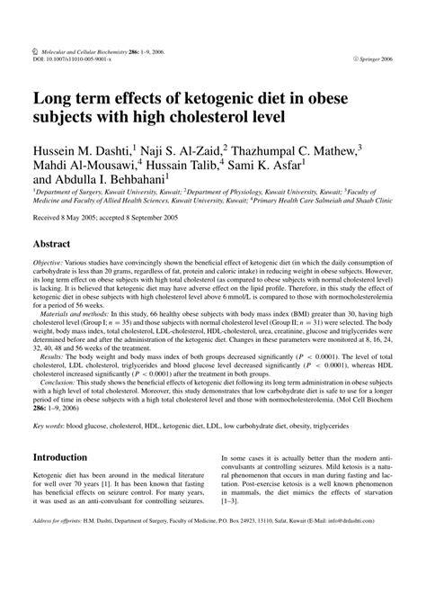 Long Term Effects Of Ketogenic Diet In Obese Subjects - Diet Poin