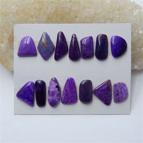 Purple sugilite Gemstone Cabochon, Cabochon, Polished Gem(753) | Sugilite, Gemstones, Gems