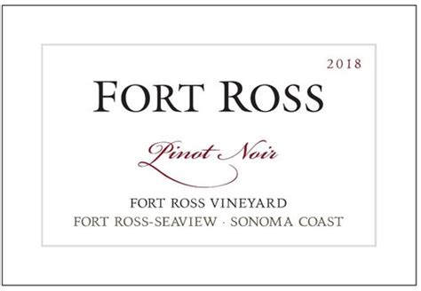 Fort Ross Winery 2018 Fort Ross Vineyard Pinot Noir (Fort Ross-Seaview ...