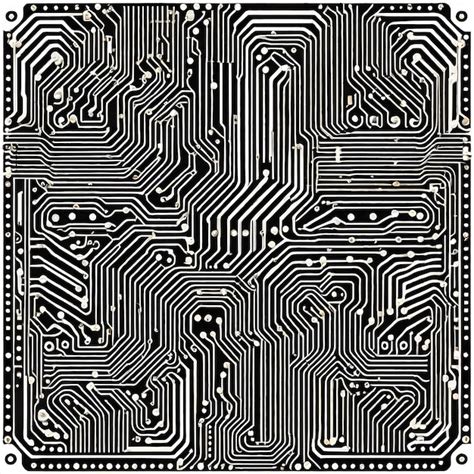 Premium AI Image | Intricate Circuit Board Patterns