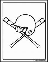 Baseball Bat Coloring Pages sketch template