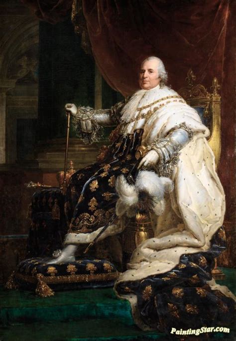 Portrait Of Louis Xviii,king Of France (1755-1824) Artwork By François Gérard Oil Painting & Art ...