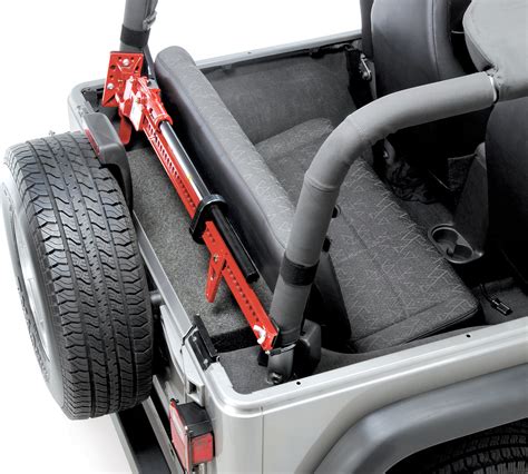 Quadratec® TJ-HLJM Sport Cage Hi-Lift® Jack Mount for 97-06 Jeep® Wrangler TJ & Unlimited ...