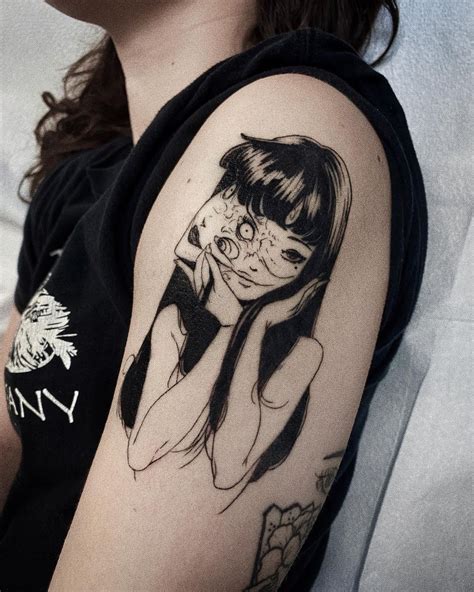 Anime tattoos by James Tran on Instagram: “Mostly healed Tomie from Junji Ito. Original design ...