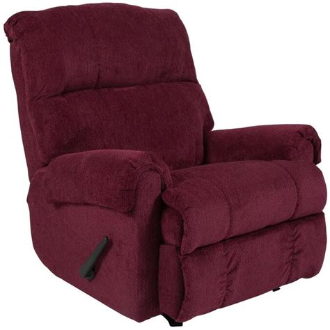 Flash Furniture Kelly Burgundy Microfiber Recliner in the Recliners department at Lowes.com