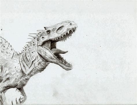 My Indominus Rex drawing! : JurassicPark