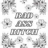 Swearing Coloring Page Sweary Book Swear Word  sketch template