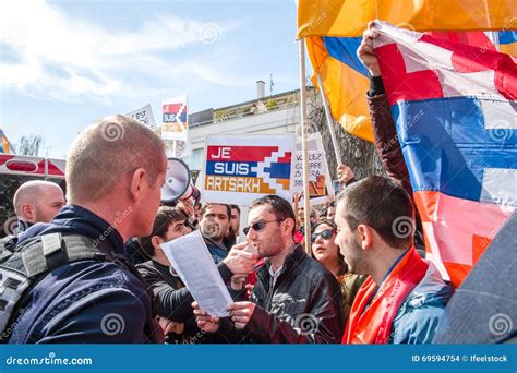 Azerbaijan Armenia Conflict Protest Editorial Stock Image - Image of ...