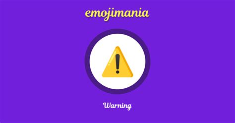 ⚠ Warning emoji Copy & Paste - Emojimania