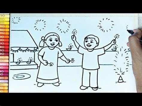 Discover 69+ diwali drawing for class 1 super hot - xkldase.edu.vn