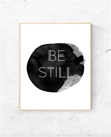 Be Still Watercolor Wall Art Digital Print Instant Download Home Decor, Wall Art, Prints. - Etsy