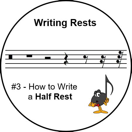 Writing Rests #3 - Half Rest - Ultimate Music Theory