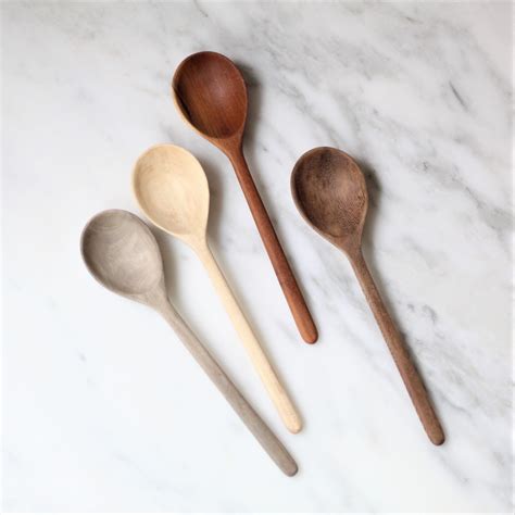 8" Wooden Ladle Spoon Set of 4-DR-121S4