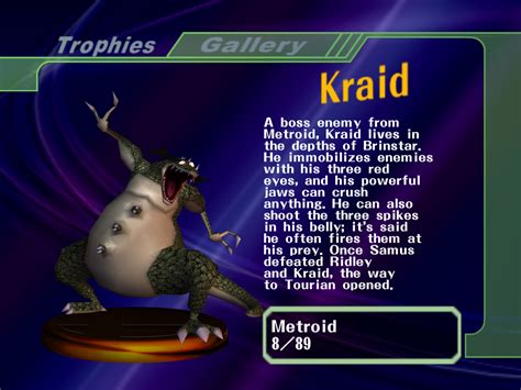 Kraid - Wikitroid, the Metroid wiki - Metroid: Other M, Metroid Prime Trilogy, Super Metroid ...