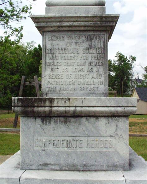 Vaiden Confederate Monument Inscriptions