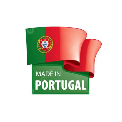 Vector Illustration Of The Portuguese Flag Against A White Backdrop Vector, Official ...