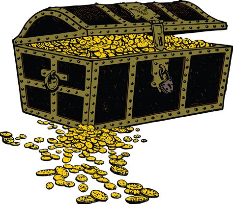 Free Clipart Of A treasure chest