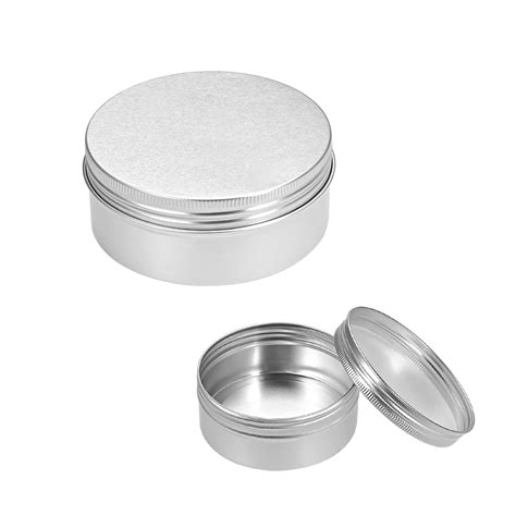 8.3 oz Round Aluminum Cans Tin Can Screw Top Metal Lid Containers 250ml - Walmart.com - Walmart.com