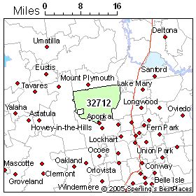 Apopka Zip Code Map