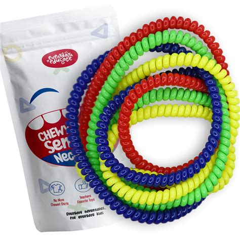 Amazon.com: Chew Necklace Sensory for Boys and Girls - Durable Chewing Necklace for Kids with ...