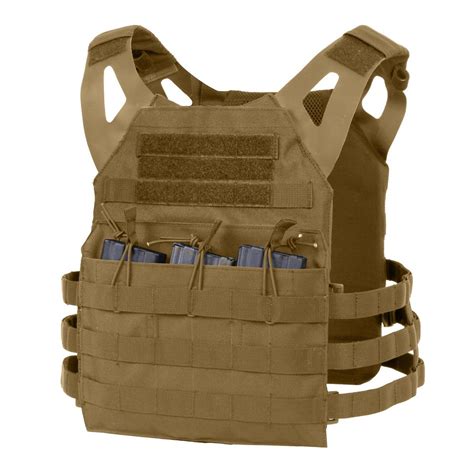 Rothco Lightweight MOLLE Tactical Armor Plate Carrier Vest w/Mag Pouches | eBay