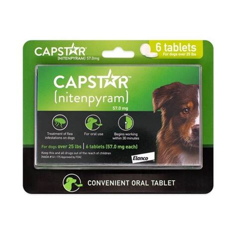 Capstar (nitenpyram) For Dogs - 25lbs : Target