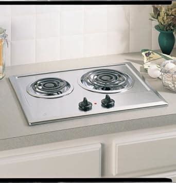 Amazon.com: Ge JP201CBSS 21 inch Built-In Electric Cooktop, 2-Burner in Stainless Steel ...