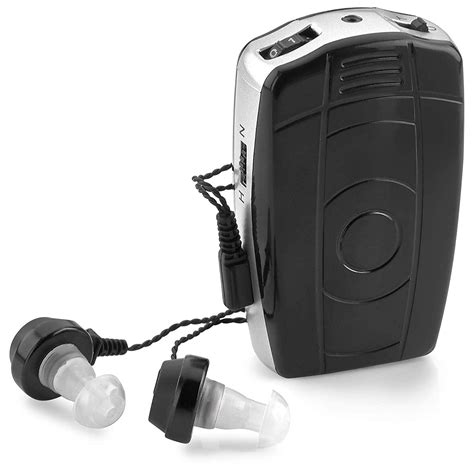 Digital Personal Sound and Voice Amplifier - Pocket Sound by MEDca with Single Ear and Double ...