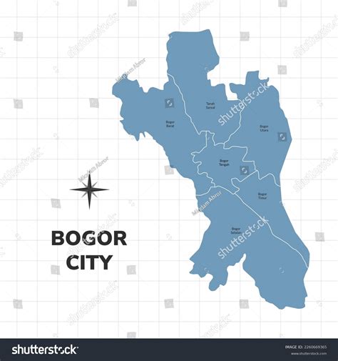 Bogor City Map Illustration Map Cities Stock Vector (Royalty Free) 2260669365 | Shutterstock