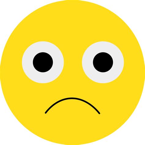 yellow emoji face reaction illustration 9268337 PNG