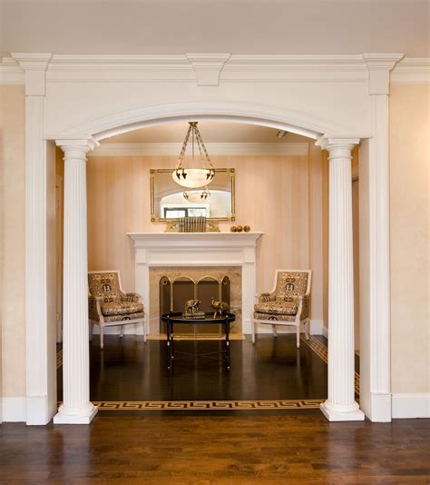 Looking into the Greek Revival Suite Beautiful arched openings accented by columns, pediments ...