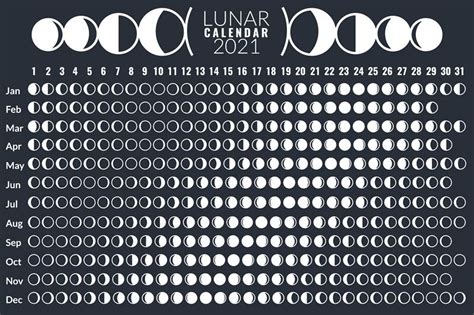 Moon Calendar 2023 Printable - Printable Blank World