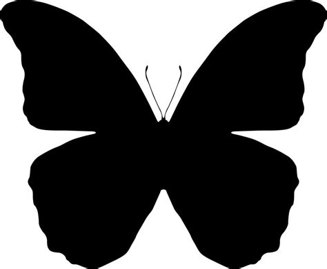 Butterfly Silhouette Vector Art Illustration (.ai) vector file free ...