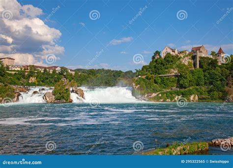 Rheinfall stock image. Image of largest, flow, river - 295322565