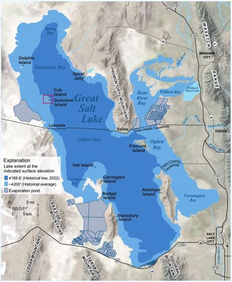 Great Salt Lake Utah Map - Connie Celestina