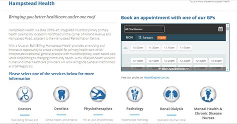 On-line Appointments - Hampstead Health