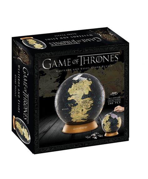 4D Cityscape Game of Thrones 3D Globe Puzzle, 6"