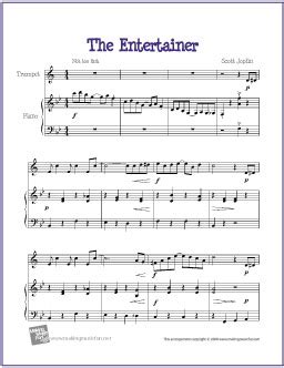 The Entertainer (Joplin) | Free Easy Trumpet Sheet Music