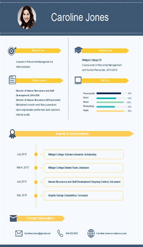 Simple Infographic Resume | Free Simple Infographic Resume Templates