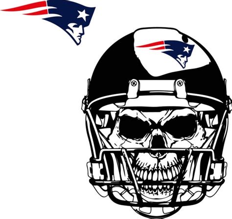 New England Patriots Skull Helmet Svg Sport Svg Football | Etsy