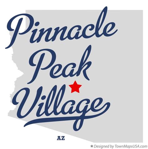 Map of Pinnacle Peak Village, AZ, Arizona