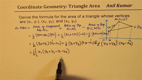 Area of Triangle Formula and Applications Coordinate Geometry CBSE 10 ...