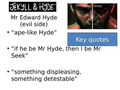 Jekyll and Hyde key quotes | Teaching Resources