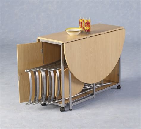 Folding Dining Table With Hidden Chairs at teresajjefferson blog