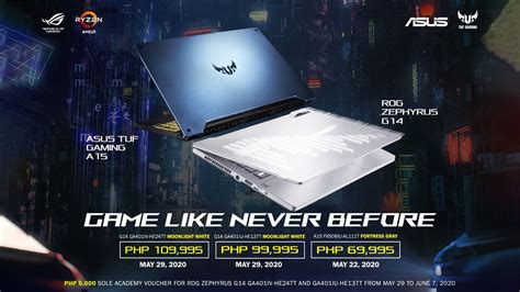 ASUS Showcases AMD Ryzen 4000 Powered Gaming Laptops