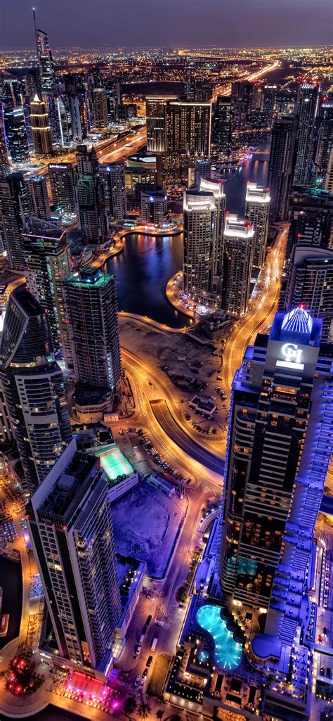 Dubai Wallpaper 4K, Cityscape, Skyline, Aerial view