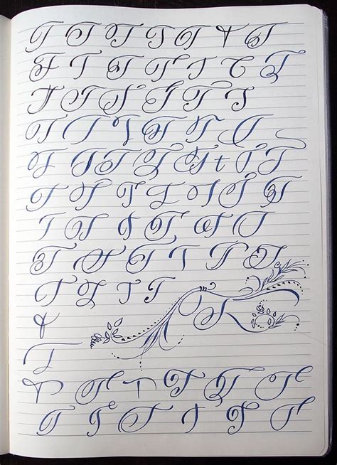 Cursive Alphabet Variations – AlphabetWorksheetsFree.com