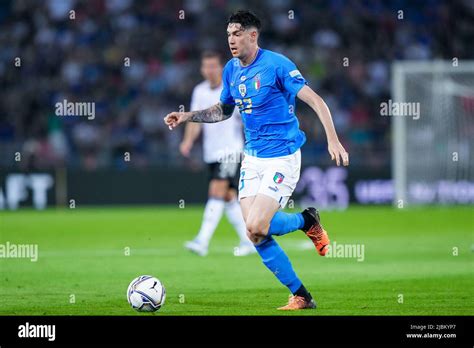 Alessandro Bastoni of Italy during the UEFA Nations League match ...