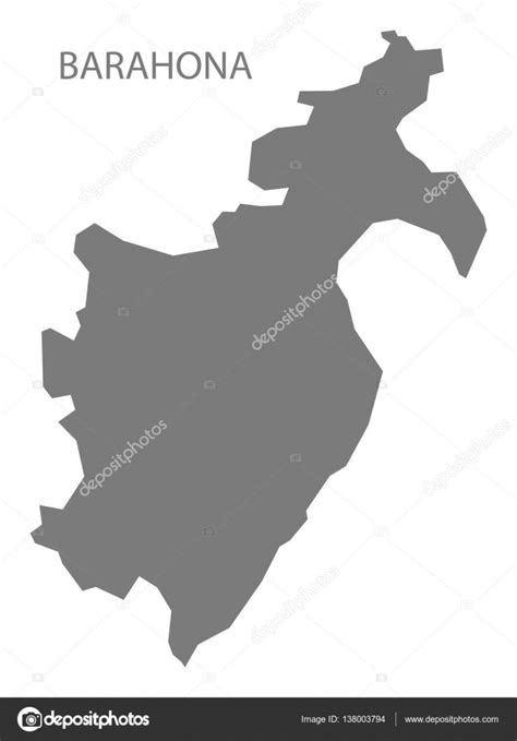 Barahona Dominican Republic Map grey — Stock Vector © ingomenhard #138003794